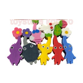 ピクミン3 デラックス つめつめ消しゴム 7種セット 赤ピクミン 黄ピクミン 青ピクミン 白ピクミン 紫ピクミン 岩ピクミン 羽ピクミン 消しゴム 文具 誕生日