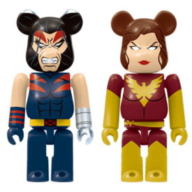 MAVREL「X-MEN」Happyくじ「BE＠RBRICK」ベアブリック賞 6 ウェポンX & 12 ダーク・フェニックス の2点セット ハッピーくじ ベアブリック おもちゃ プレゼント 誕生日