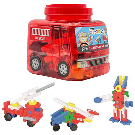 学研 Gakkenニューブロック しょうぼうしゃボトル（対象年齢：2歳以上） おもちゃ プレゼント 誕生日