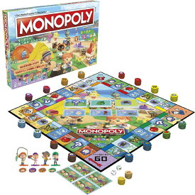 モノポリー あつまれ どうぶつの森 キッズボードゲーム、子供にやさしい家族ゲーム、8才以上 2～4人のプレイヤーで遊ぶ面白いボードゲーム おもちゃ プレゼント 誕生日