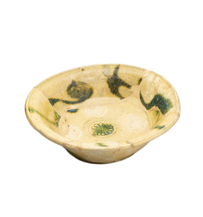 楽天市場】骨董○黄瀬戸陰刻菊文深鉢○ | 呼接品 | 桃山時代-16世紀頃 