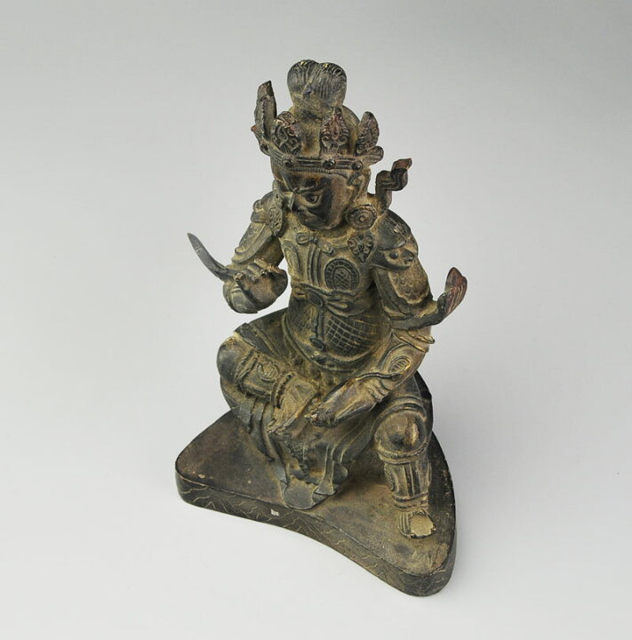 楽天市場】骨董○古銅毘沙門天像○中国古美術 | 清朝時代-18世紀頃 