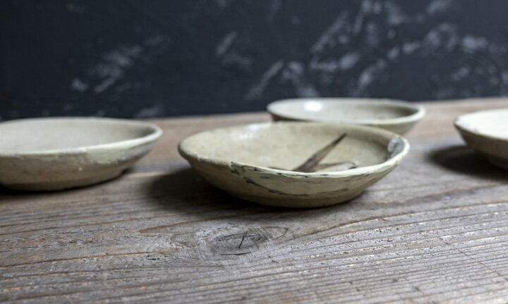 楽天市場】骨董○古志野葉文小皿5枚○絵志野 / 発掘品 | 桃山時代頃-16 