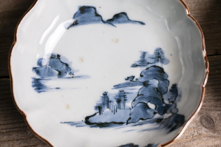 楽天市場】骨董○古伊万里山水図膾皿○ | 江戸中期-18世紀頃 | 磁器 