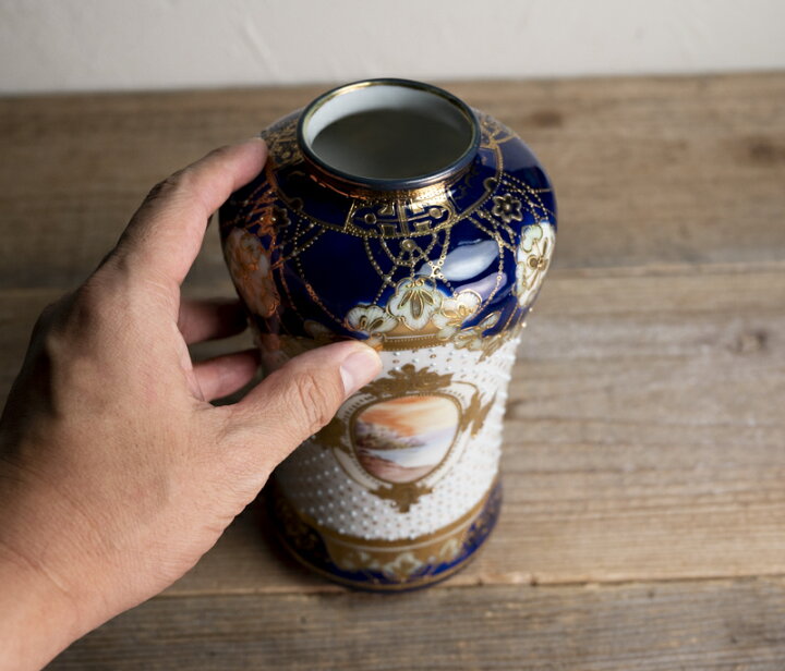 オールドノリタケ花瓶マルキ印