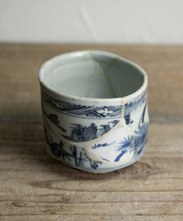 楽天市場】骨董○初期伊万里筒茶碗○全体に呼継あり / 発掘品 | 江戸 