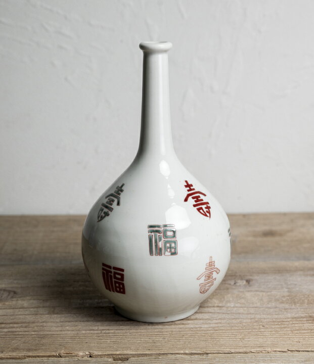 楽天市場】50%オフ金額変更済み商品 / 骨董⚪︎古伊万里色絵福寿文鶴首 