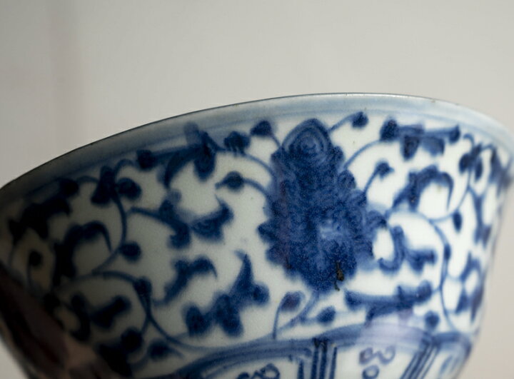 中国古玩 青系花柄陶器製水鉢37cm28cm （楽天市場】中国古玩 / 唐物  