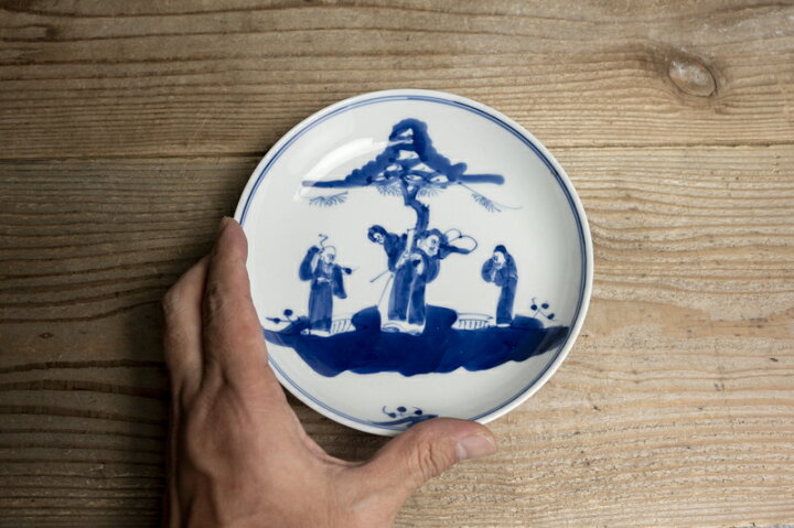 楽天市場】中国古玩 / 唐物○青花人物文皿○ | 清朝時代頃-19世紀頃 