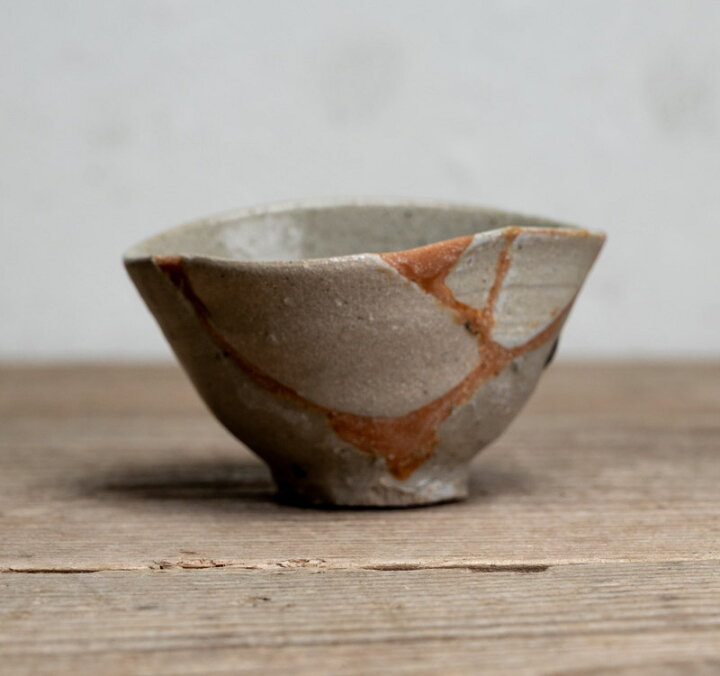 楽天市場】骨董○無地唐津ぐい呑み○古唐津 / 発掘修復品 (呼継品 