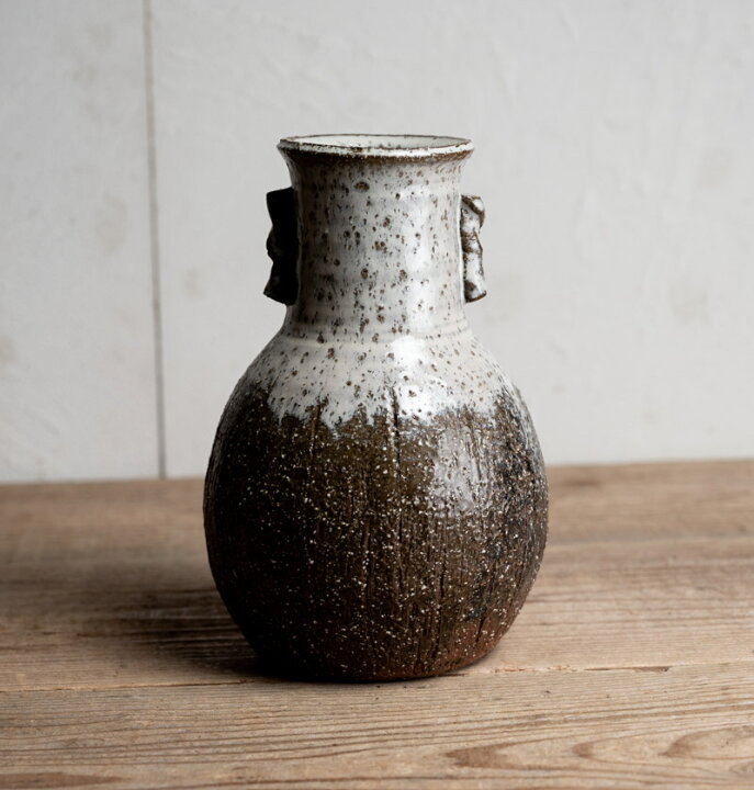楽天市場】作家○萩焼白釉耳付花入○ | 波多野善蔵 | 陶器 | 作家物  