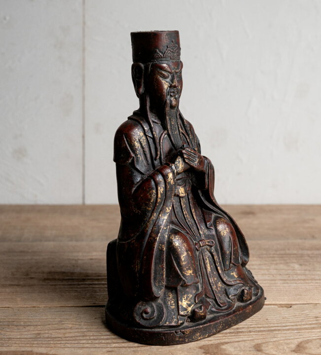 楽天市場】中国古玩○古銅鍍金人物坐像○賢人 / 神仏など | 清朝時代頃 