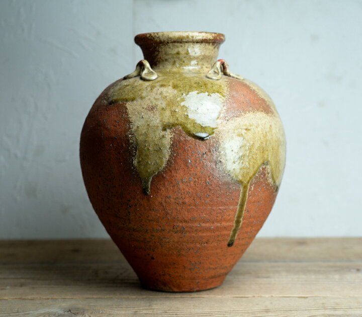 楽天市場】骨董○信楽焼四耳壺○H35.5cm / 茶壷 | 明治時代-19世紀頃 