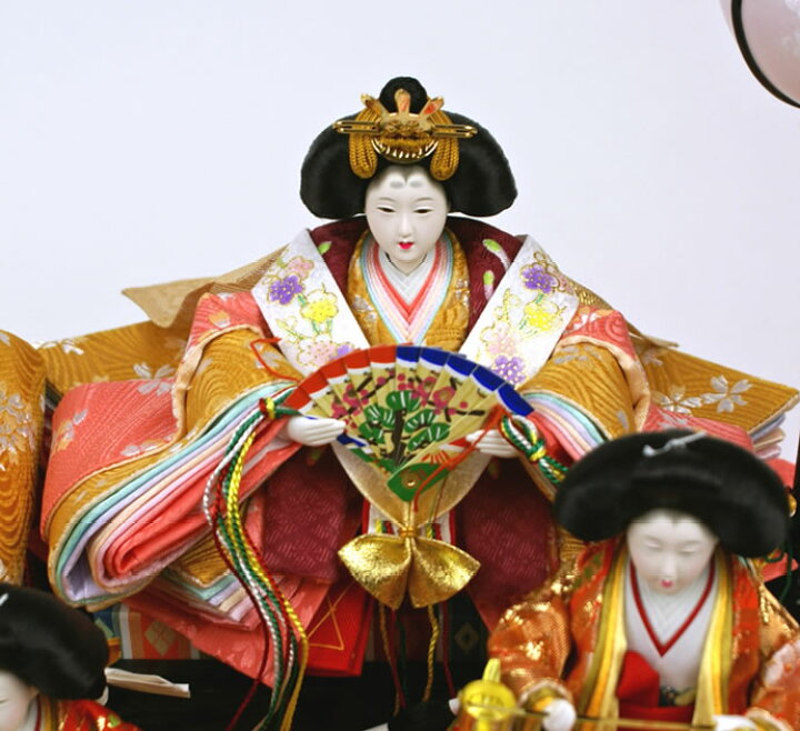 楽天市場】雛人形 ケース飾り コンパクト ひな人形 お雛様 親王飾り 三 