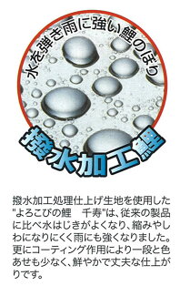 最大ポイント19倍スマホエントリーで!こいのぼり鯉のぼり庭園用庭用徳永のぼり【2018年新作】鯉幟家紋・名前入可能セット各種(ポール別売)千寿セット4m6点セット「よろこびの鯉千寿」(ガーデン用・撥水加工鯉・ポリエステル立体交差織生地使用)人形広場