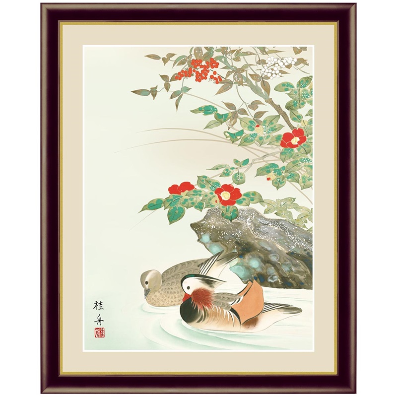 楽天市場】絵画 アート 額絵 日本画 日本画ベストセレクション 自然の