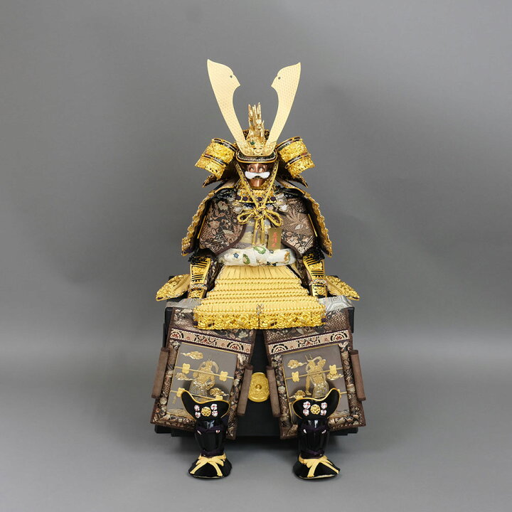 昭和レトロ はご 五月人形 金箔押 甲子之金 京甲冑 大鎧 鎧兜