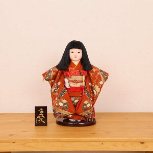 市松人形 齊藤公司作 13号 金彩正絹友禅 刺繍 13q-09g-j 雛人形 ひな人形 初節句 お祝い