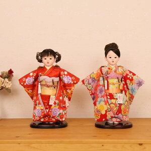 市松人形 齊藤公司作 13号 愛ちゃん 友禅 雛人形 ひな人形 初節句 お祝い