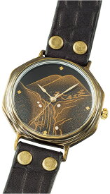 腕時計 メンズ 日本製 真鍮 匠 伝統 工芸 山Men's腕時計　山水