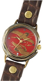 腕時計 メンズ 日本製 真鍮 匠 伝統 工芸 鶴Lady's腕時計　双鶴