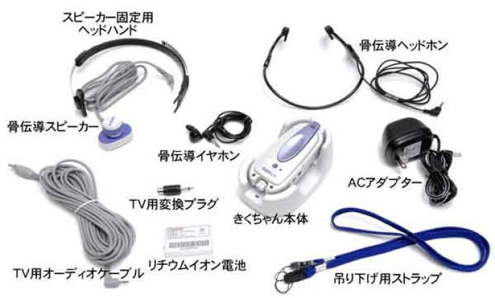 楽天市場】骨伝導 音声増幅器 補聴器 Newきくちゃん HA-302F  