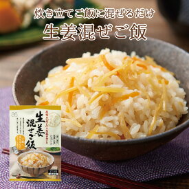 生姜混ぜご飯2合用　混ぜご飯の素 混ぜ込みご飯 まぜごはん 混ぜるだけ 無添加 生姜 ショウガ おにぎりお弁当 出汁 簡単 便利 時短 お土産 プレゼント 工場直送 帰省土産 手土産 自治会