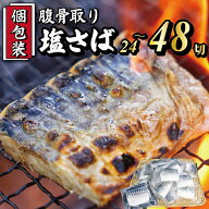 塩さば 切身 24切～48切 個包装 【大きくなってリニューアル！】 真空 真空パック 腹 骨取り 切り身 選べ…