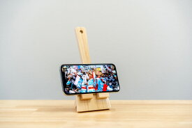 鳴子型スマホスタンド【白木】　高知　よさこい　よさこい祭り　スマホ　スマホスタンド　鳴子　鳴子スタンド