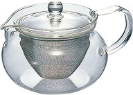 HARIO(ハリオ) 茶茶急須 丸 実用容量450ml 耐熱ガラス プレゼント ギフト 贈り物 CHJMN-45T