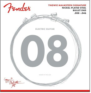 Fender �G���L�M�^�[�� Yngwie Malmsteen Signature Electric Guitar Strings, .008-.046, Nickel-Plated Steel