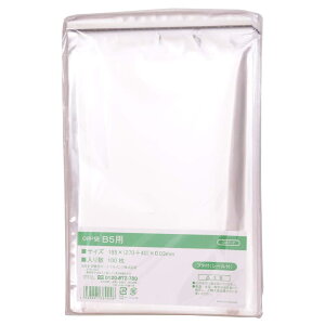 伊藤忠リーテイルリンク OPP袋 テープ付き (フタ付) 透明 封筒 包装 ラッピング 袋 厚さ0.03mm 【B5サイズ用】 100枚入