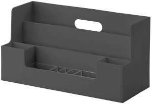ライクイット (like-it) 収納ケース オーガナイザー ワイド 立てる スタンド 幅34×奥13.1×高18.2cm オールグレー 日本製 MX-03 卓上収納 シリーズ累計販売数1,000万個突破 文具 書類 ペン立て クリッ