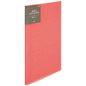 プラス カードホルダー 200枚用 A4 FL-201NS 82-403 ピンク
