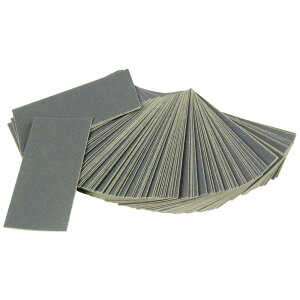 SK11(エスケー11) 小さい耐水ペーパー 約32×70mm 5種×各20枚 C#240/#400/#600/#1000/#1500 100入 空研ぎ・水研ぎ兼用タイプ