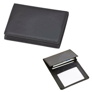 レイメイ藤井 名刺入れ グロワール メモホルダー付き 合皮製 ブラック GLN1054B