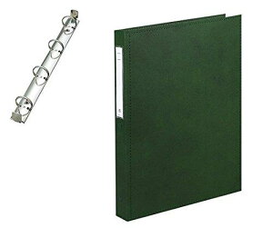 リヒトラブ カルテファイル カルテブック 標準タイプ A4 4穴 グリーン HB407-3