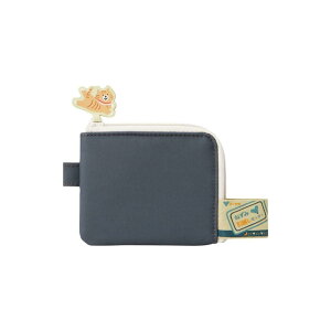 リヒトラブ にゃんシーン ねこ コイン カードケース フラットカードポーチ チャコールブラック A2220ー24