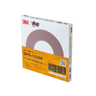 3M 屋内 屋外 高耐熱汎用 VHB テープ GPH-110GF, グレー, 12 mm x 10 m, 1.1 mm厚