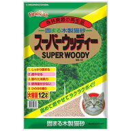 固まる木製猫砂 スーパーウッディー 12L