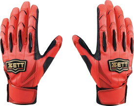 ゼット(ZETT) 野球 バッティンググローブ プロステイタス バッティンググラブ 両手用 レッド×ブラック(6419) Sサイズ BG13011