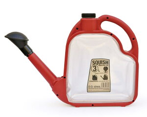 ジェニアル(GENIAL) じょうろ 水差し 3L レッド コンパクト 収納 スクイッシュ ウォータリング カン 264682