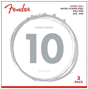 Fender �G���L�M�^�[�� Super 250R NPS Ball End Strings (.010-.046) 3-Pack
