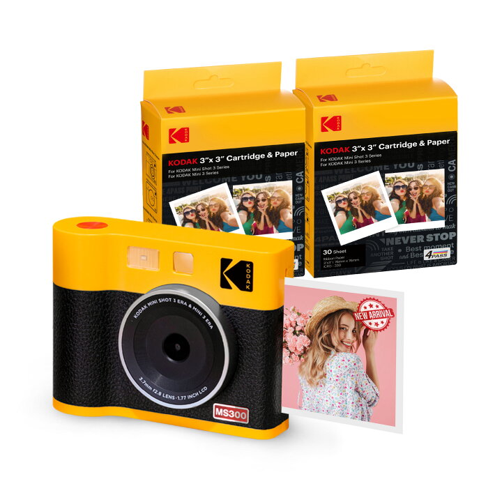楽天市場】KODAK Mini Shot 3 ERA 4PASS 2-in-1 インスタントカメラ  