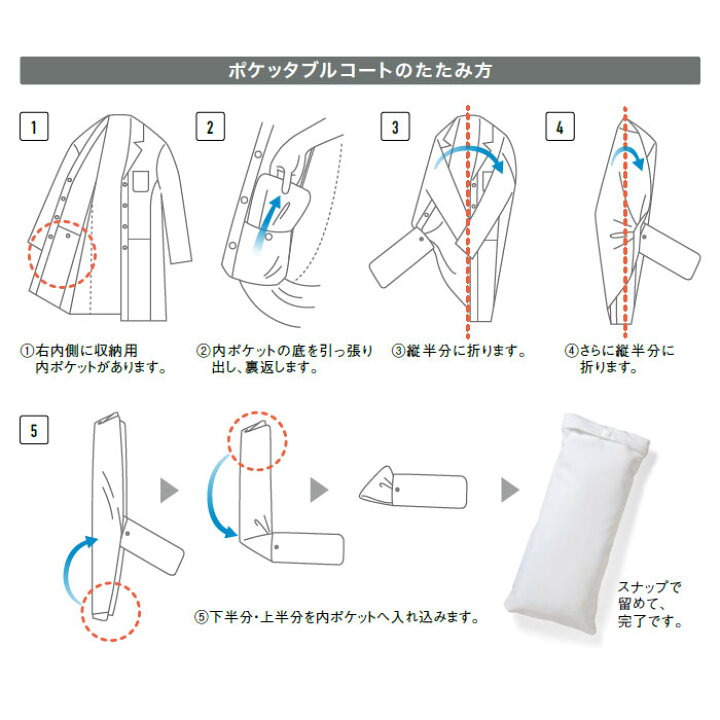 楽天市場 ドクターコート 医療 白衣 ポケッタブル 涼しい メッシュ 71 501 Ss 9l 長袖 シングル 住商モンブラン Biztime ビズタイム