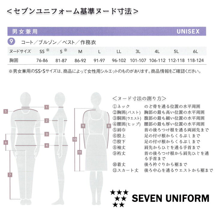 楽天市場 Ba1056 コート 男女兼用 Ss 3l 全4色 ユニセックス 飲食店 レストラン ホール 厨房服 調理服 制服 ユニフォーム コックコート ダブルタイプ スマートシルエット シンプル おしゃれ Seven Uniform セブンユニフォーム Biztime ビズタイム