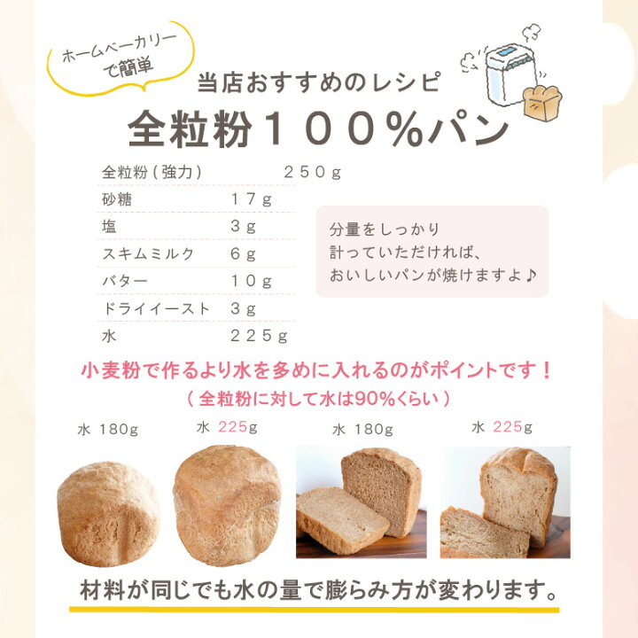 楽天市場 選べる 国産全粒粉セット 500g 4袋 2kg 送料無料 全粒粉 パン用 手ごねパン ホームベーカリー クッキー 手作り 国産 低糖質 食物繊維 ダイエット こだわり粉屋