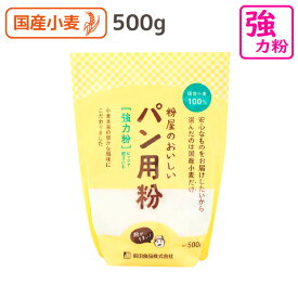 粉屋のおいしいパン用粉 500g 強力粉 強力小麦粉 紅 前田食品 パン用小麦粉 手ごねパン ホームベーカリー 手作り 国産