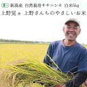 【令和5年度産】【新米】有機JAS認証 新潟県産 ササニシキ「上野さんちのやさしいお米」白米 5kg