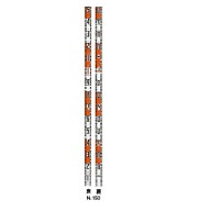 ニューアルロッド N-150 (60mm幅)測量用品 現場 土木用品 写真 建築用品 検査 ロッド アルミロッド 標尺 …